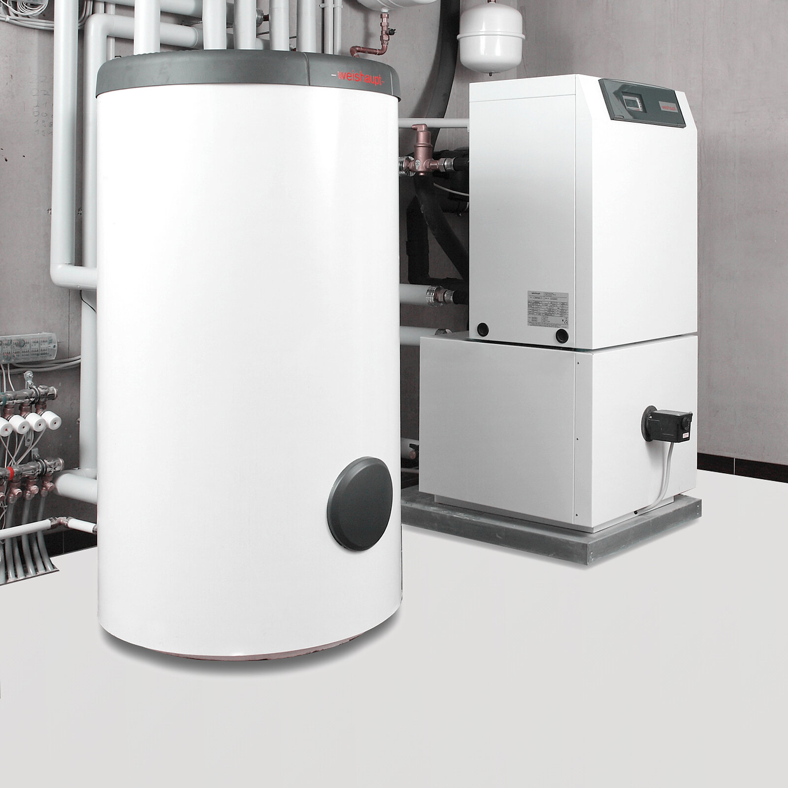 Moderne Wärepumpen-Heizung